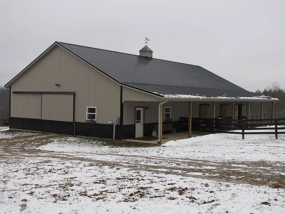 Steel framed building