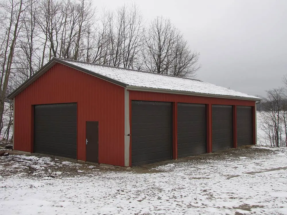Steel framed building