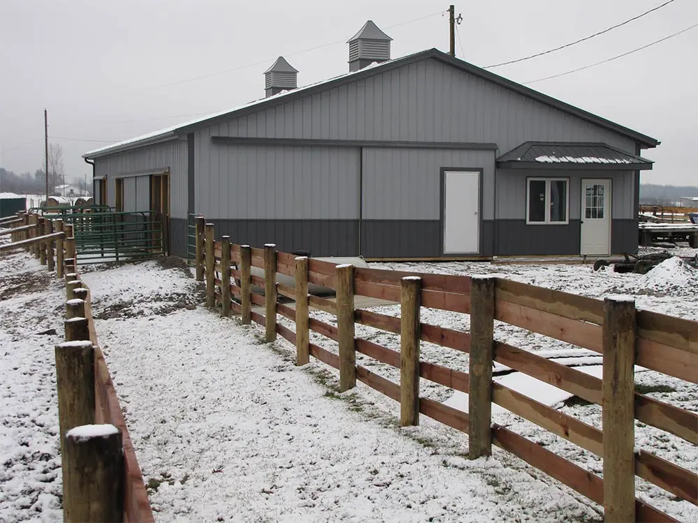 Steel framed building