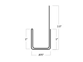 J Channel Profile Drawing J Channel profile drawing