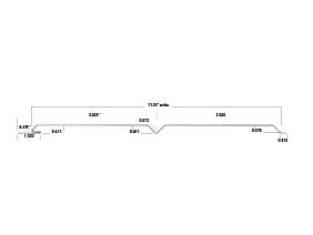 Steel Soffit Profile Drawing Steel Soffit profile drawing