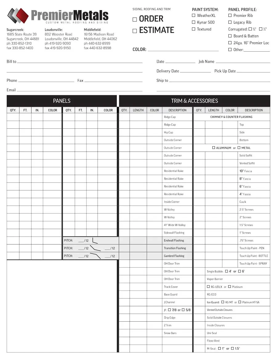 Order Form